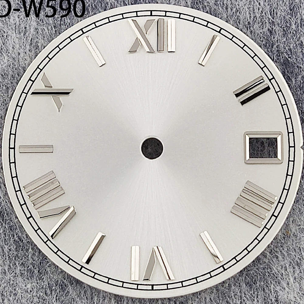 NH35 Dial 28.5mm with Roman Numerals Black, White, Green, Blue, Gray Dial for NH35 Movement