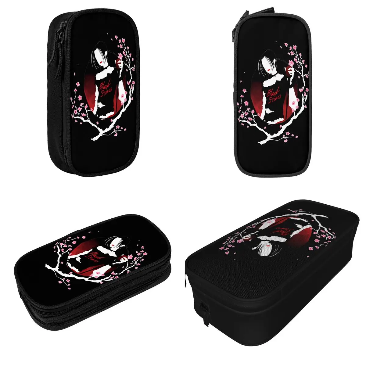 Estojos de lápis preto Nana Blossom Osaki Anime Cartoon Box, porta-canetas para menino e menina, sacos de grande capacidade, material de papelaria