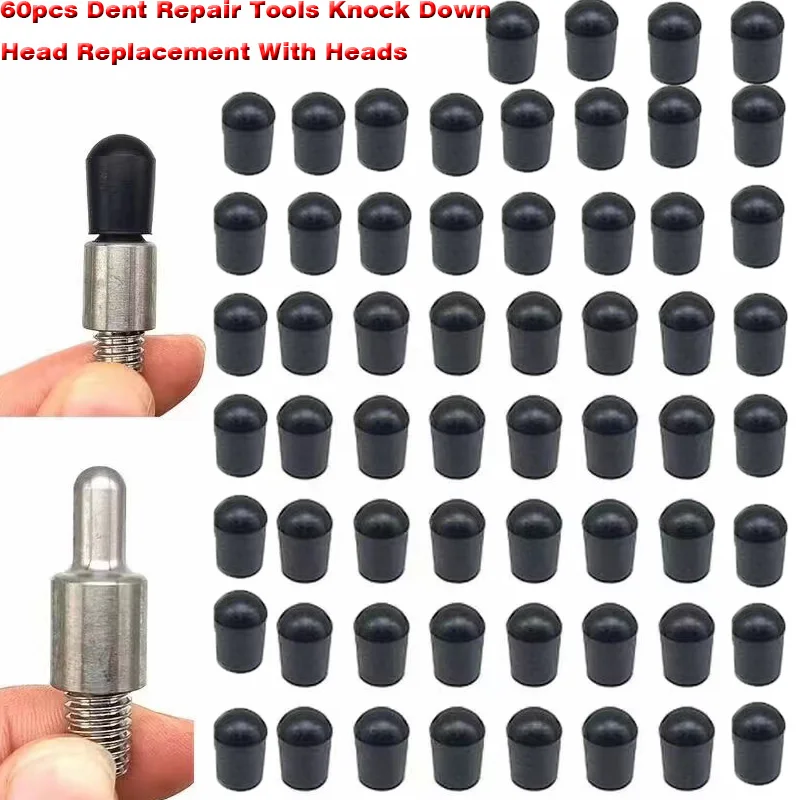 10PCS/30/60PCS Rubber Tips For Paintless Dent Repair Hammer And Tips for Hook and PDR King Rod