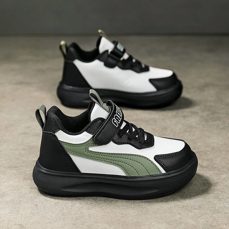 

Boys Sports Shoes Kids Leather Waterproof Sneakers Anti Slip Big Kids School Shoes Autumn Winter New Arrival