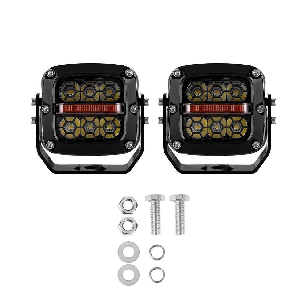 Aluminum Alloy 3.5 Inch 60W Honeycomb LED Work Light For Off Road Cars Led6505