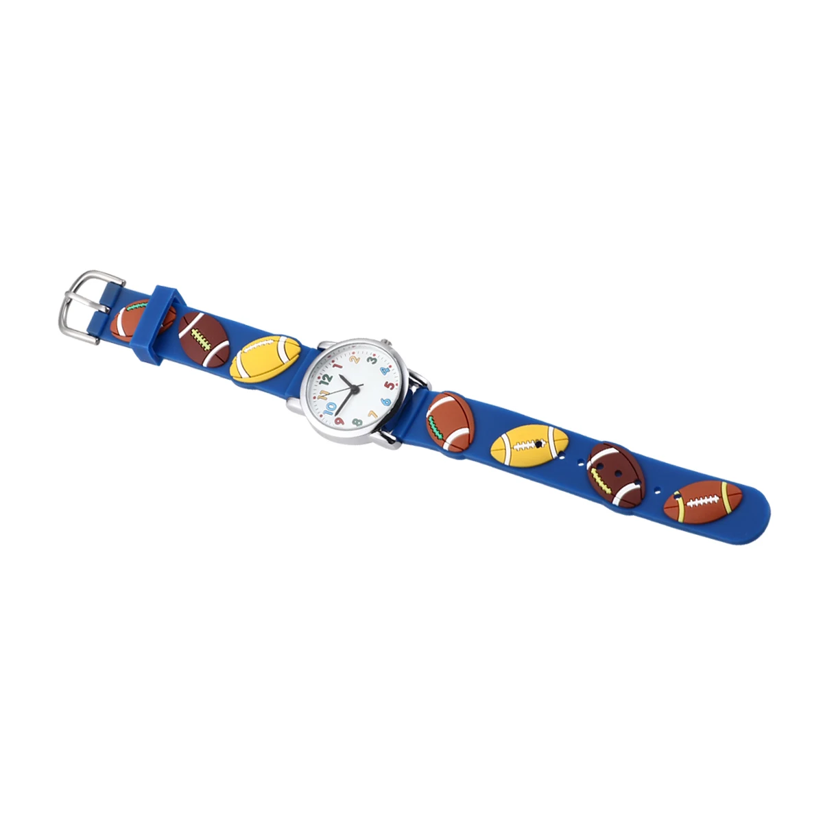 

Boys Football Watch Interesting Pattern Cartoon Casual Child for Cute Blue Rugby