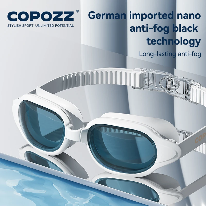 COPOZZ Myopia Swimming Goggles Male Female Adult Swim Goggle CoNANO Imported Anti Fog Pool Swimming Glasses Eyewear -1.5 to -7
