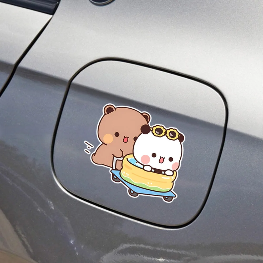 Sticker Cartoon Bubu Dudu Pattern Vinyl Decal Auto Body Waterproof PVC Stickers Car Motorcycle Exterior DIY Decorate Accessories