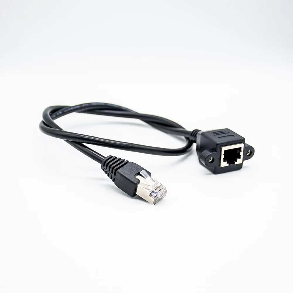 Ethernet Extension Cable RJ45 Male to Female 60CM LAN Ethernet Cables Internet Cat5e Unshield