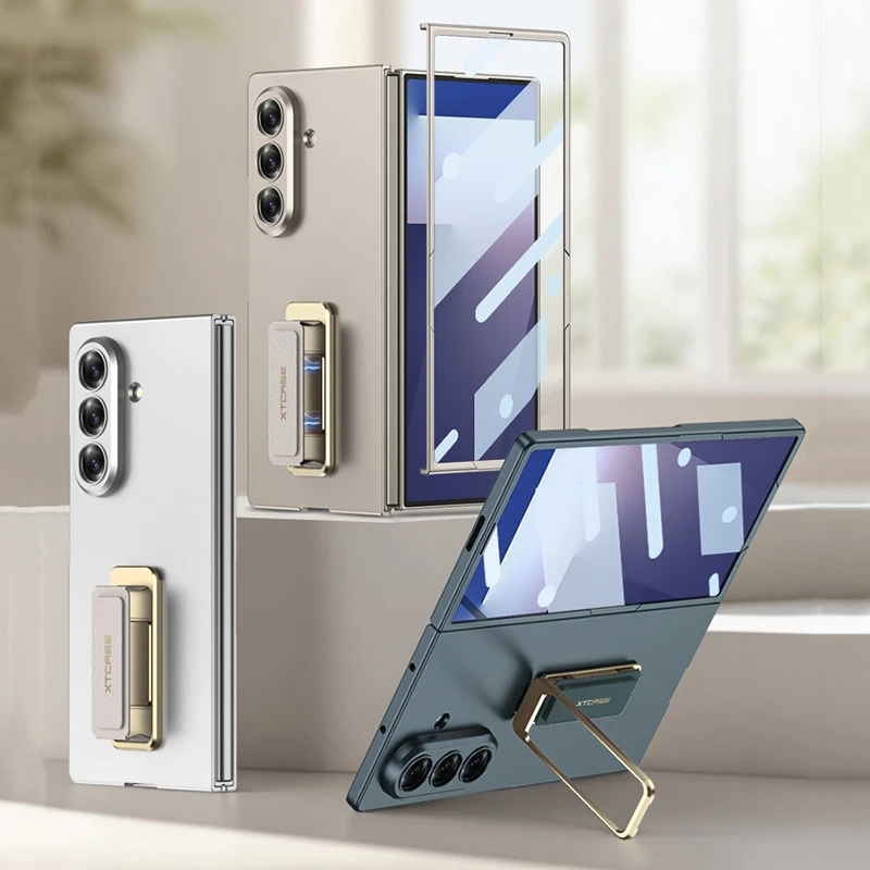 

Чехол для Samsung Galaxy Z Fold 7, браслет с вращающимся кронштейном, жесткий противоударный чехол для мобильного телефона