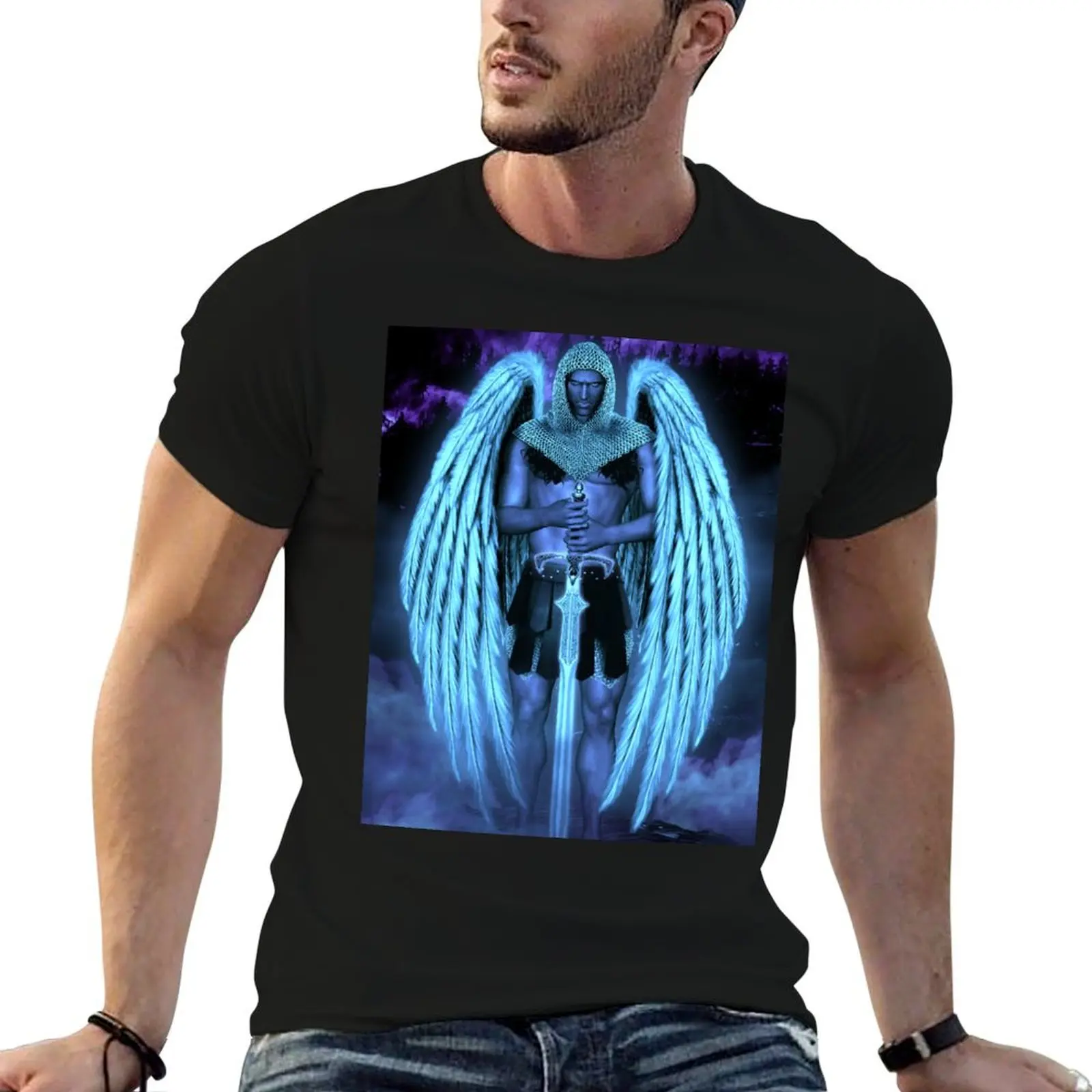 

for T-Shirt t shirts pack tshirt man anime ARCHANGEL cotton