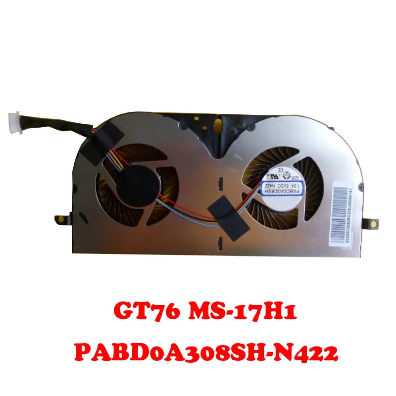 

Laptop Fan For MSI GT76 MS-17H1 PABD0A308SH-N422 DC5V 0.9A 8PIN PABD0A308SH N422 E332500010MC200 4PIN New