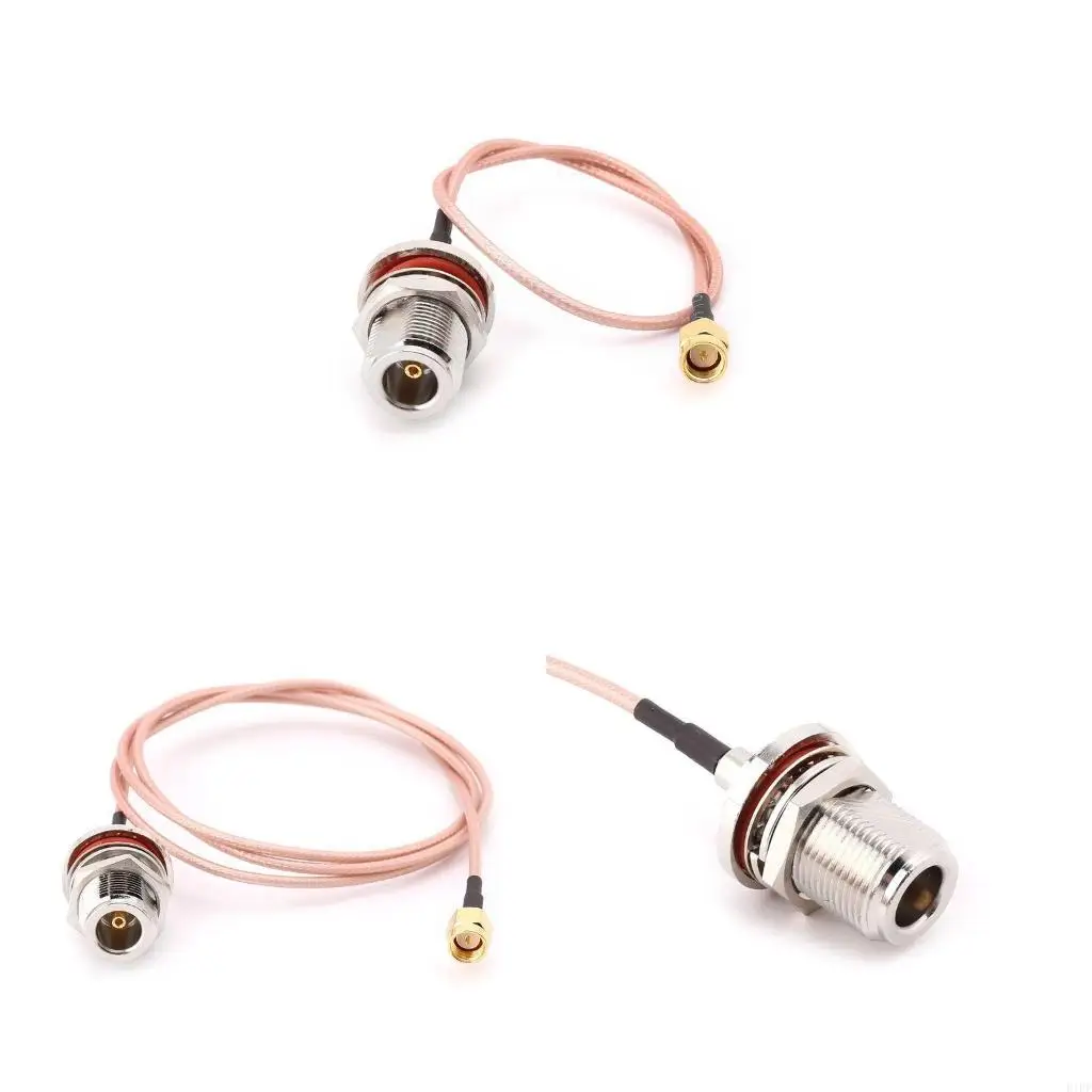 E1PF N Female Bulkhead To SMA Male Plug RG316 Pigtail Cable RF Coaxial Cables Jumper