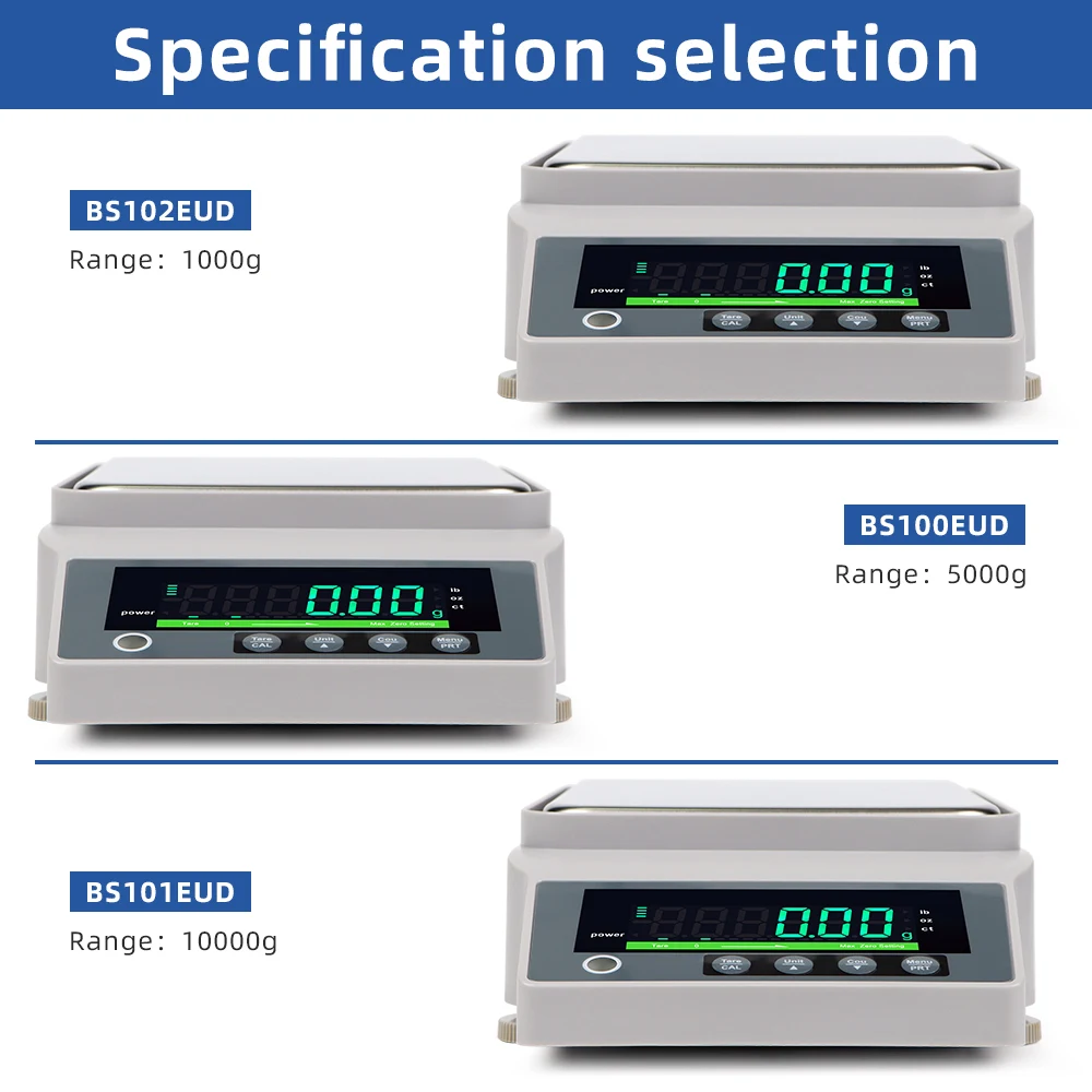 Balança eletrônica lcd de alta precisão, balança analítica de cozinha doméstica, 1kg 0.01g/10kg 0.1g/5kg 0.01g