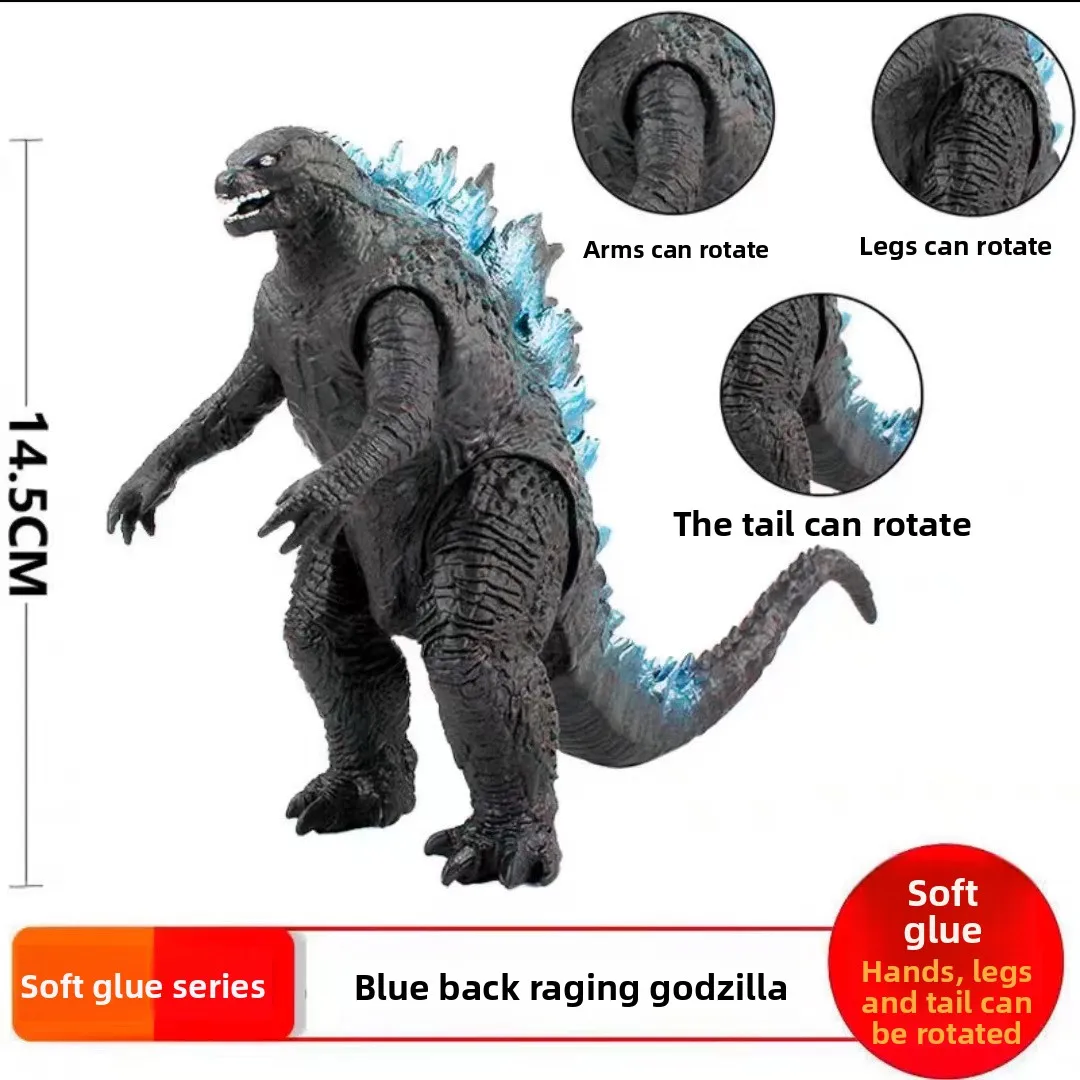 14.5Cm 4pcs/box wholesale delivery Godzilla Wars King Kong monster movable model figure toy nuclear jet box ornament