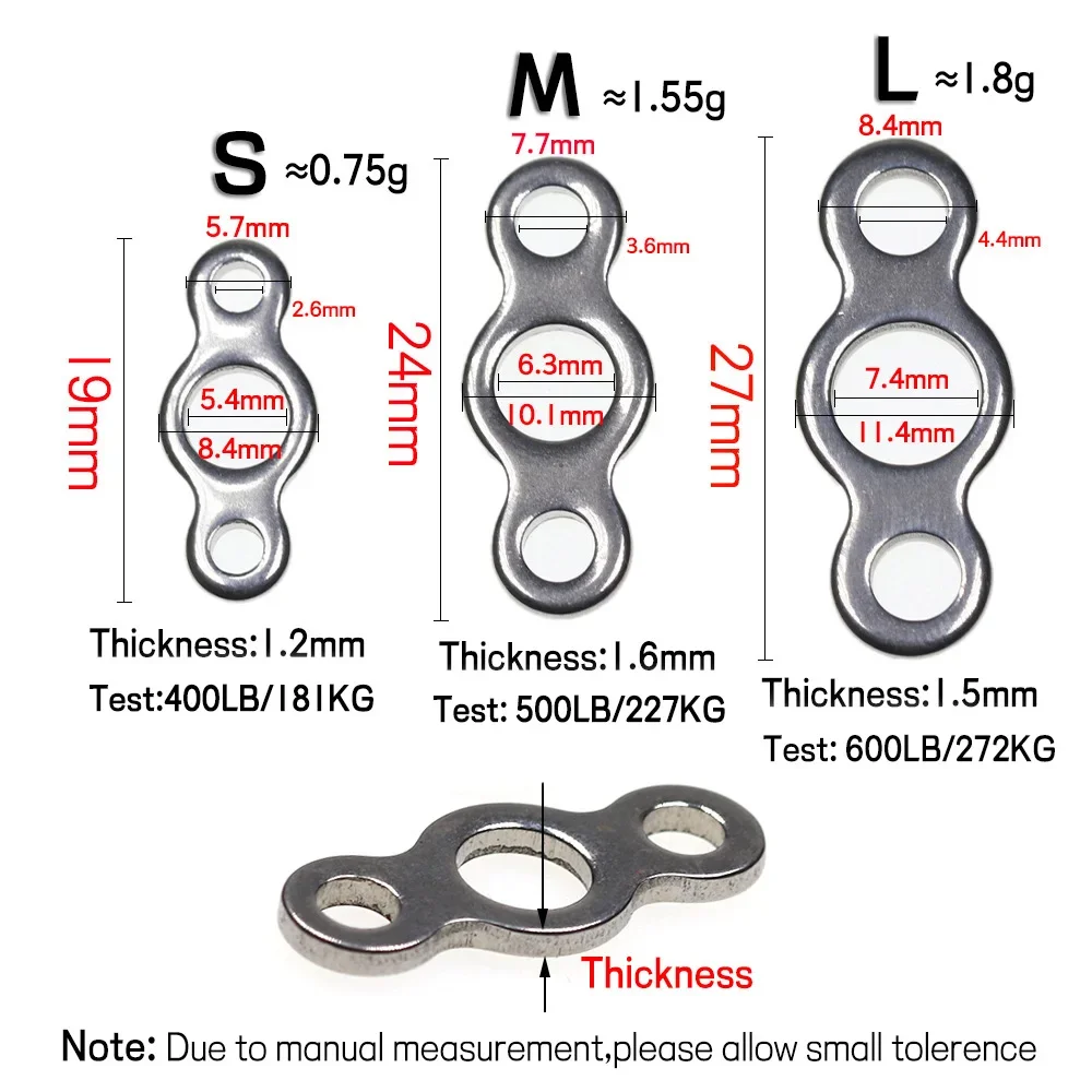 20 Stück Edelstahl Doppel-/Dreifach-/Birnenförmige Solide Ringe für Salzwasser-Angelzubehör zur Verbindung von Schnur, Assist-Haken und Jig-Ködern – Detail 4