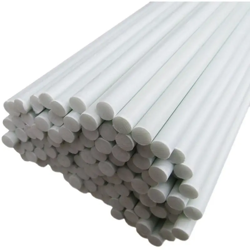 10pcs White Fiberglass Rod 0.8-10mm 500mm Length High Strength DIY Craft Tool