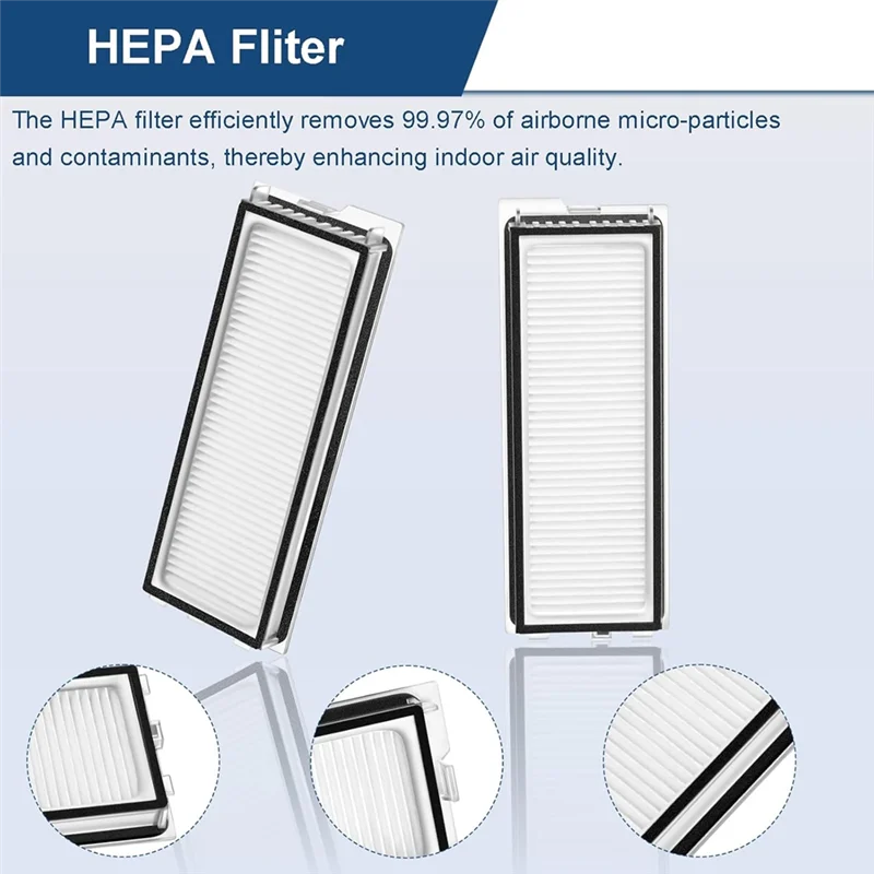 

A21F-50PCS Brush Filter Mop Cloth Anddust Bag Set Forroborock Qrevo Curv / P20 Pro Main Brush Side Brush Filter Mop Cloth Dust B