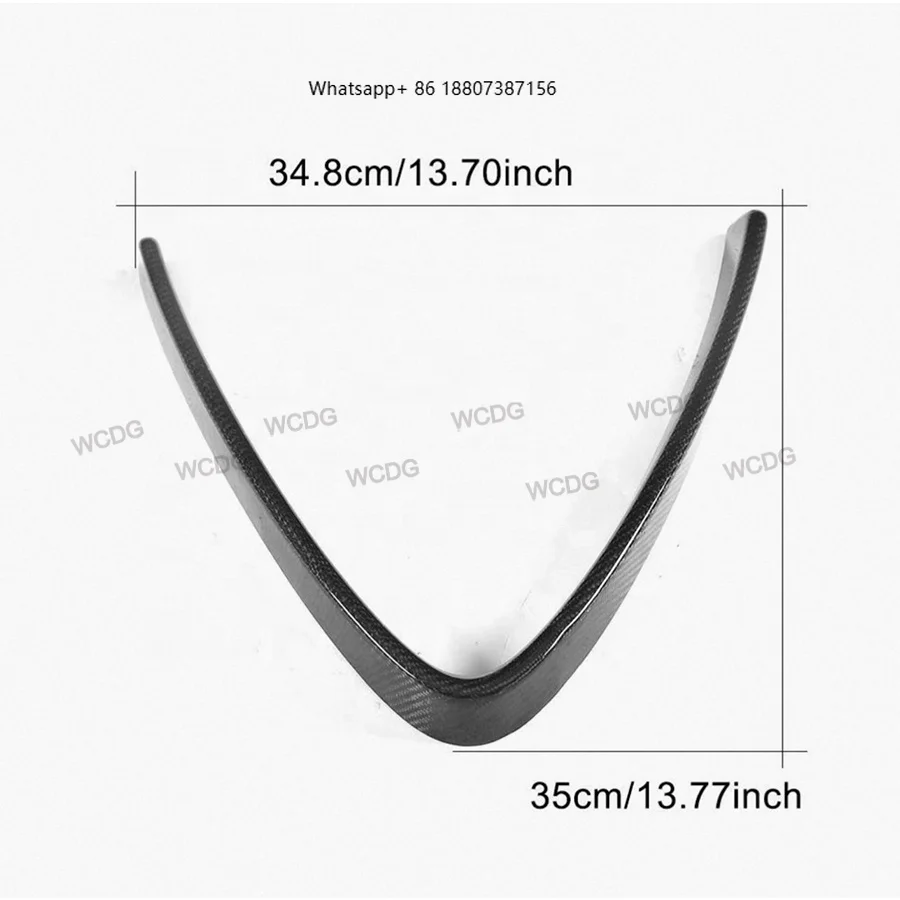 

V Style Carbon Fiber Front Grill Frame Cover Trim forAlfa Romeo Giulia Sedan 2016-2019 Car Bumper Grille Car Parts