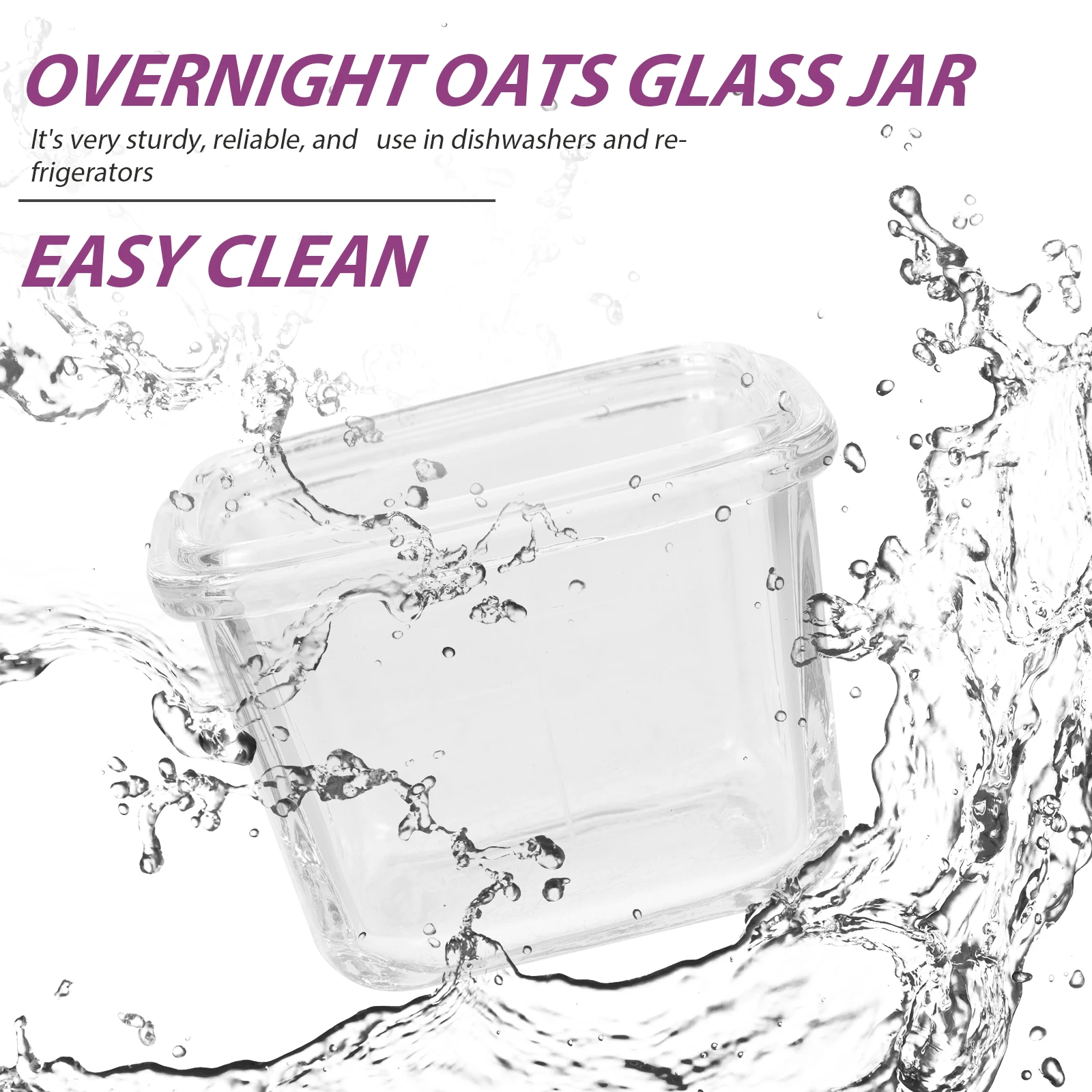 

2Pcs 150ml Baby Food Sealing Box PP Glass Material Portable Travel Infant Snacks Container High Quality Durable Fresh