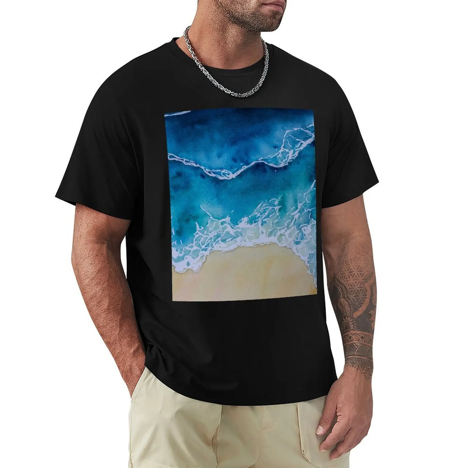

Bondi Beach T-Shirt blue archive man clothes heavyweights t shirt men