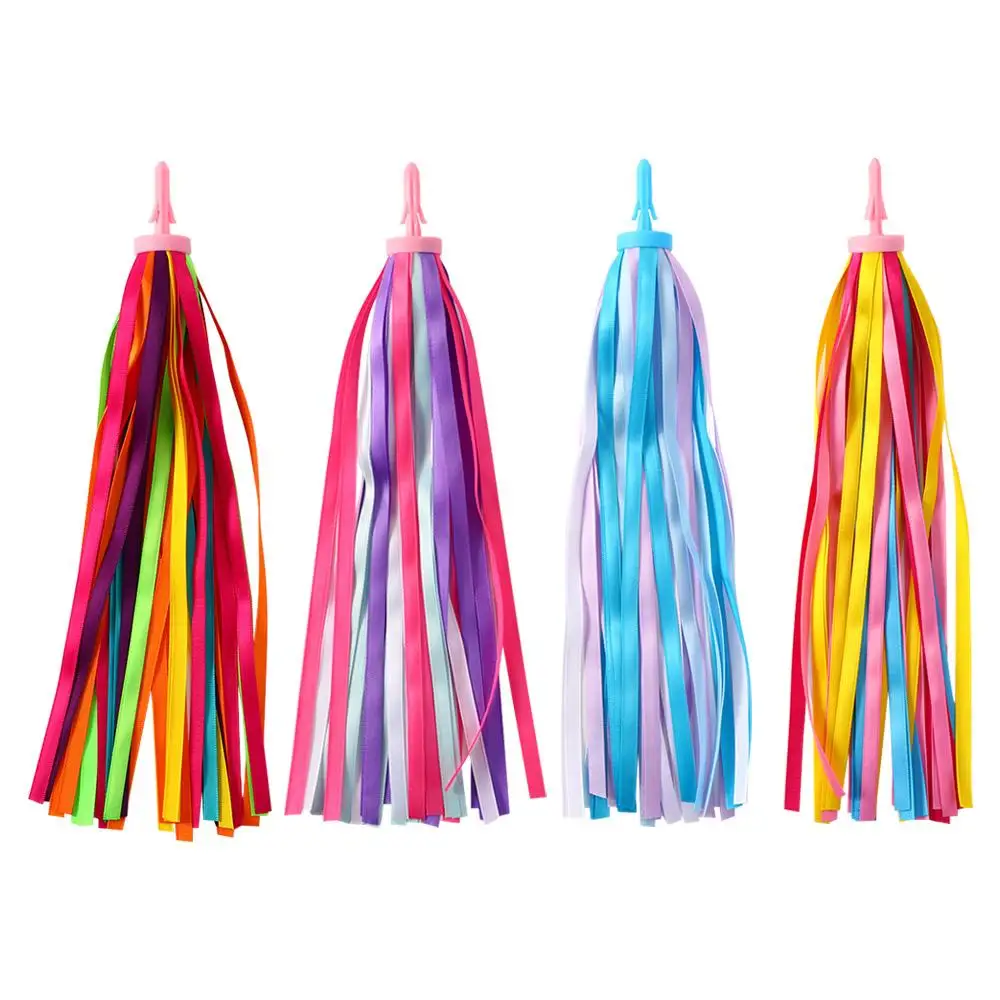 

Rainbow Colorful 30CM Child Bike Polyester Bike Streamer Scooter Ribbon Bicycle Handlebar Bicycle Ribbon