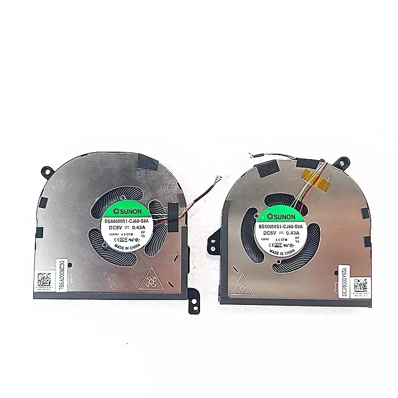 

NEW CPU GPU Cooler Fan for Dell XPS 15 9520 Precision 5570 Laptop Cooling Fan 0594WG 0MC4KC