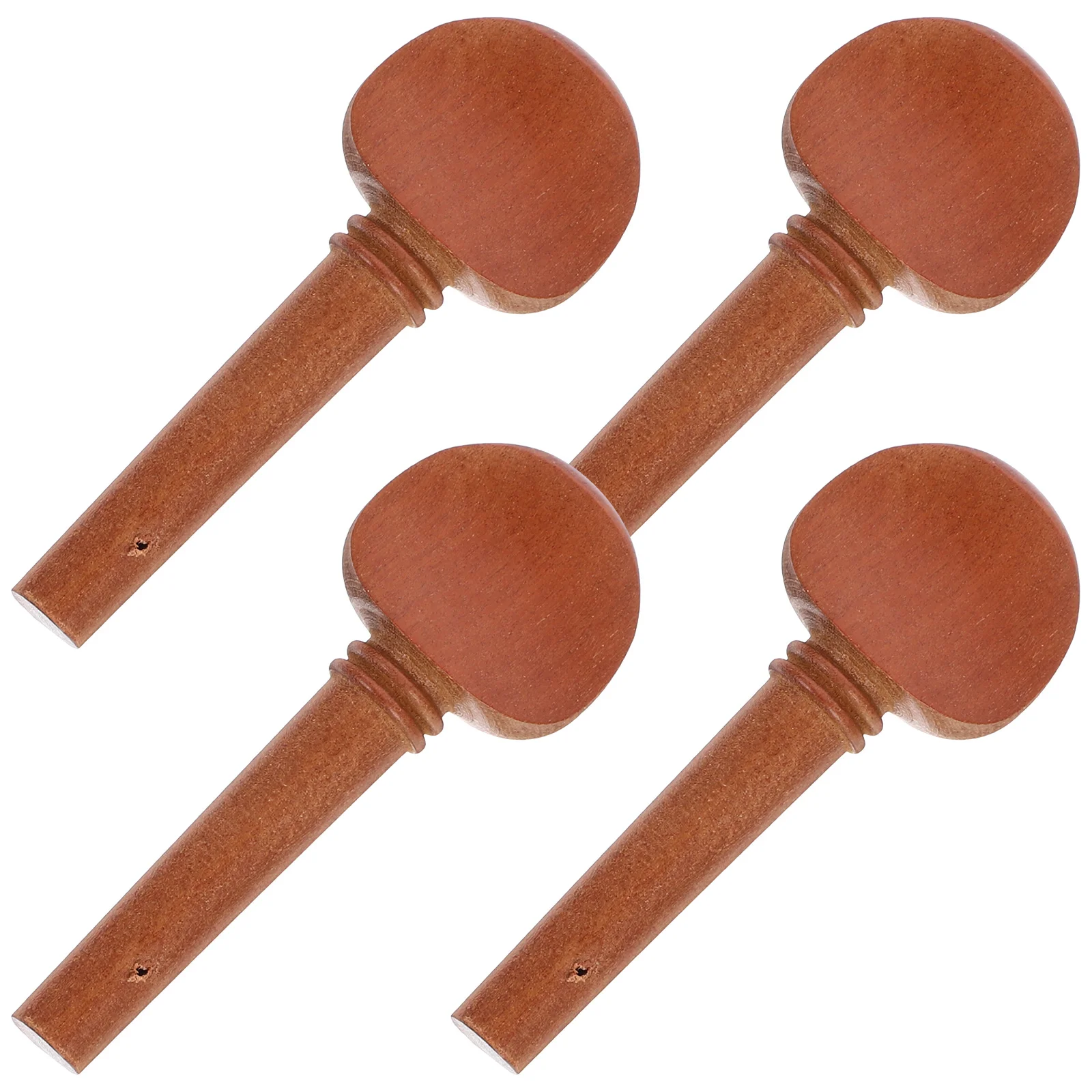 4 قطعة أوتاد الكمان الخشبية مصنوعة يدويًا على شكل عين السمكة ترصيع ناعم ومستقر للاستخدام الاحترافي ملحقات الآلات الموسيقية بأسعار معقولة #3