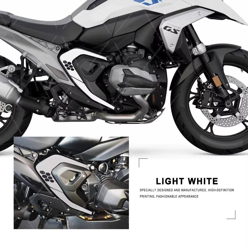 สําหรับ BMW R1300GS r1300gs อุปกรณ์เสริมรถจักรยานยนต์รถจักรยานยนต์กรอบป้องกัน 3D สติกเกอร์กันน้ําสติกเกอร์ตกแต่ง