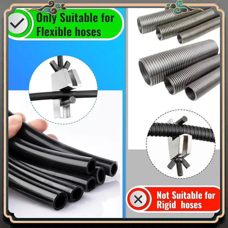 

M45K-Brake Line Clamp, 2 Pcs Hose Pinch Clamp Pliers, Metal Brake Line Clamp Suitable For Flexible Hoses Fuel Hoses Easy To Use