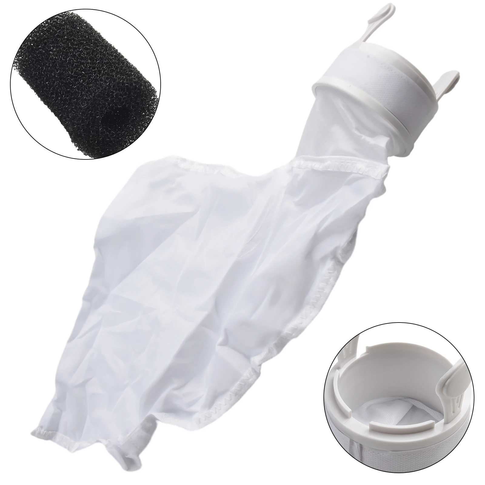 Filter Sponge Cleaner Bag With for zip Opening Cleaner Bag Filter Tools Swimming Pool Mesh Bag Pool Cleaning Tools