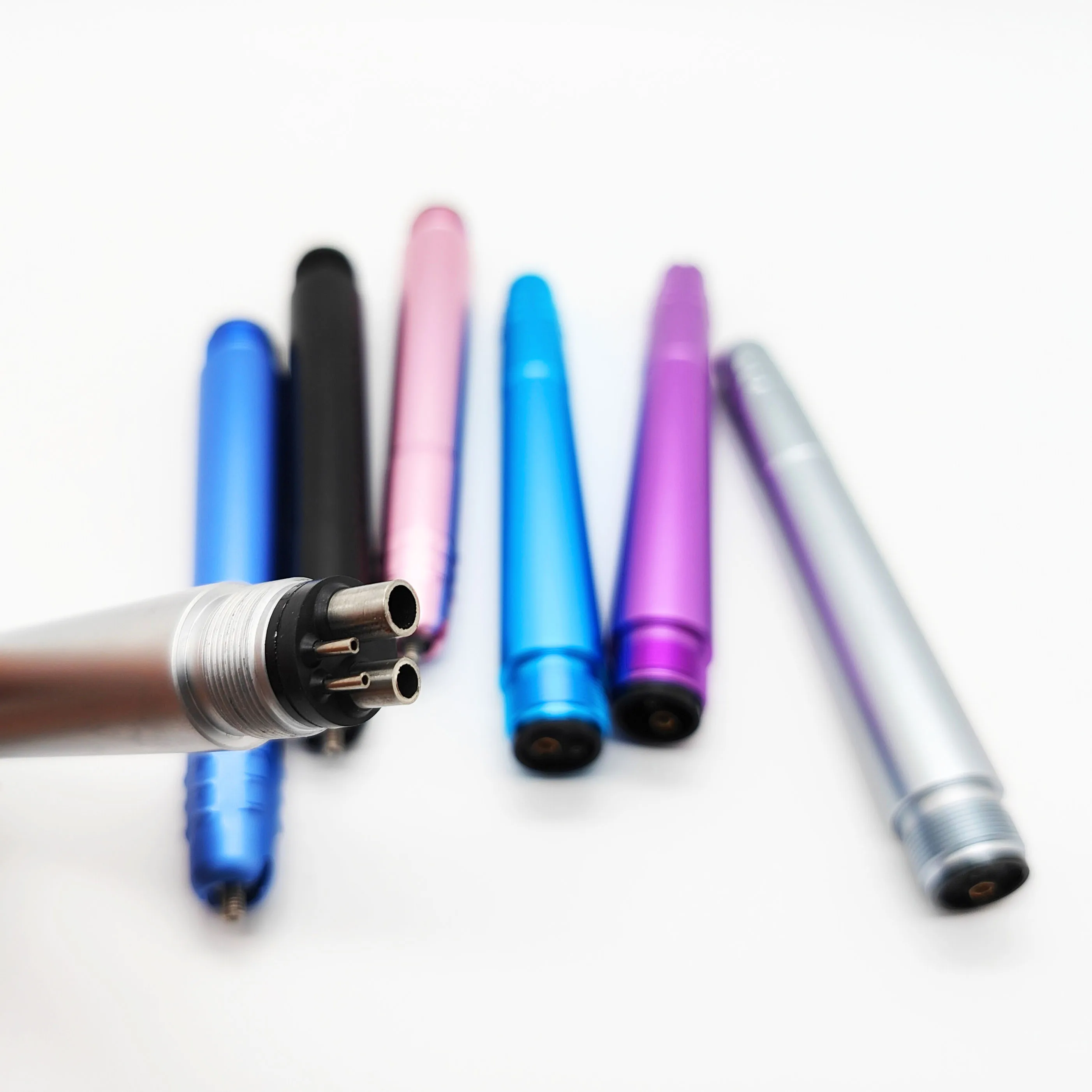 Colorful Ultrasonic Air Scaler Handpiece with 3 Cleaning Tips 2/4 Holes