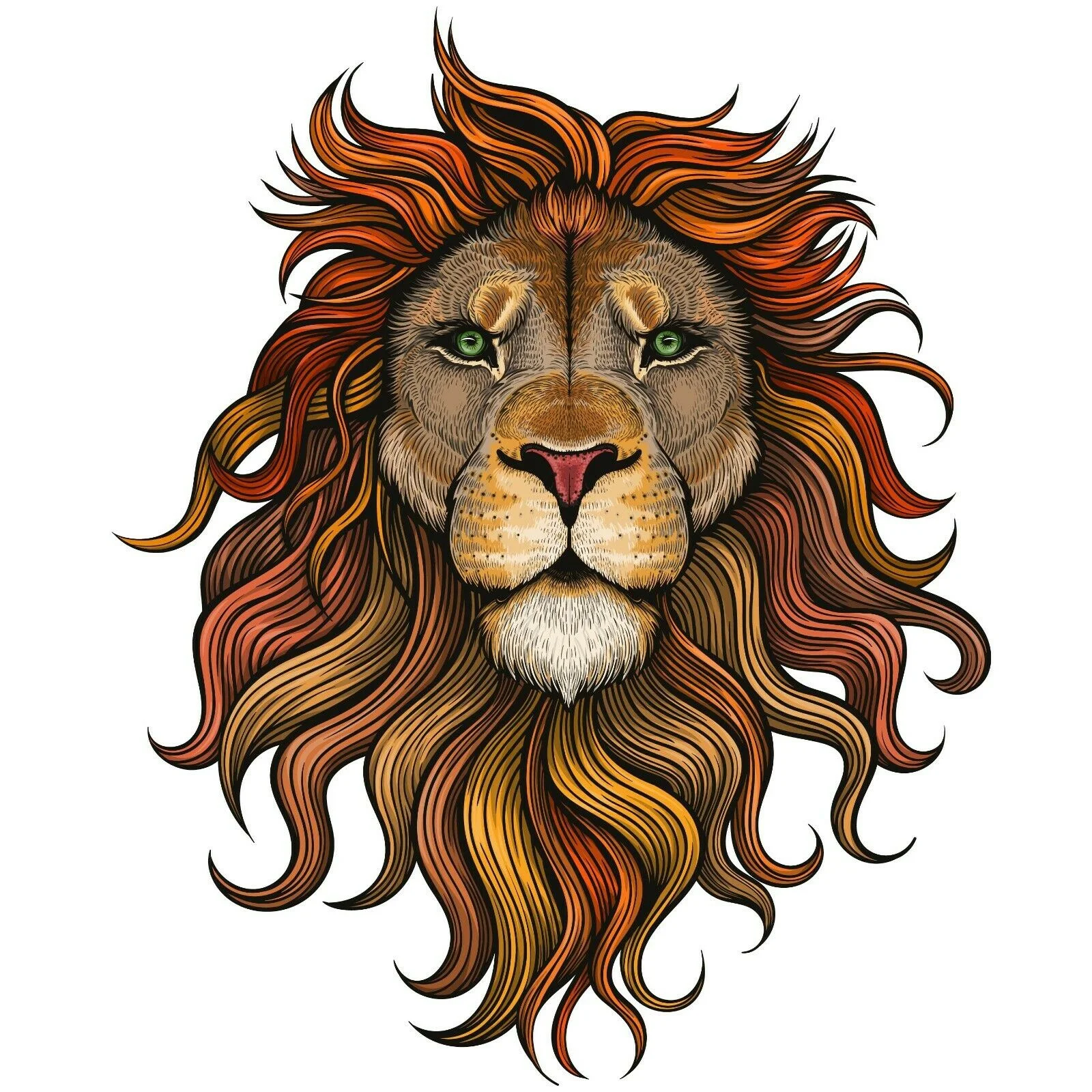 

For Lion Head Wall Decal Car Window Truck Decor Laptop Angry Sticker LO226