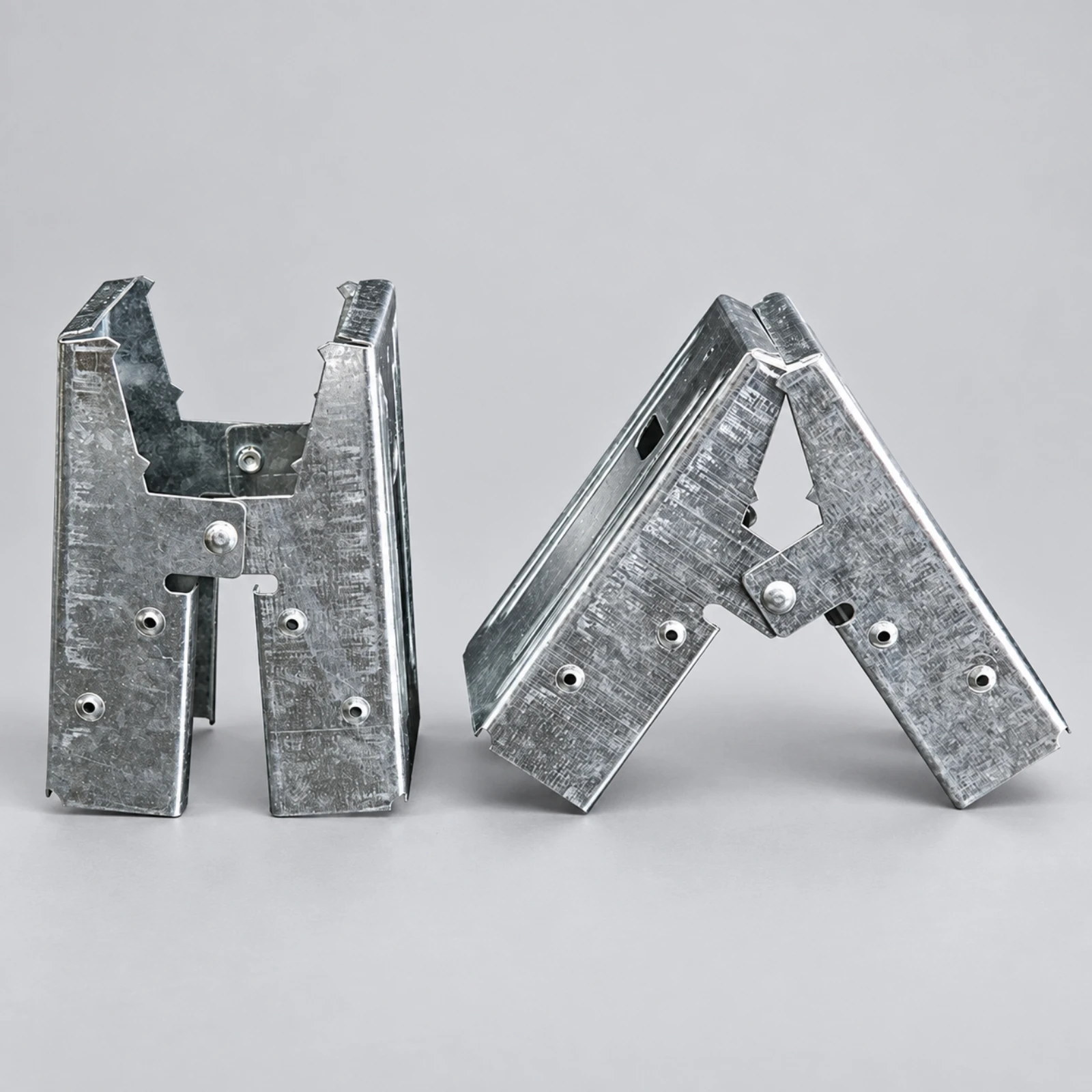 Galvanized Sheet-Metal Sawhorse Clamp Compact Foldable Sawhorse Clamp with Mounting Holes for Carpenters, Woodworking