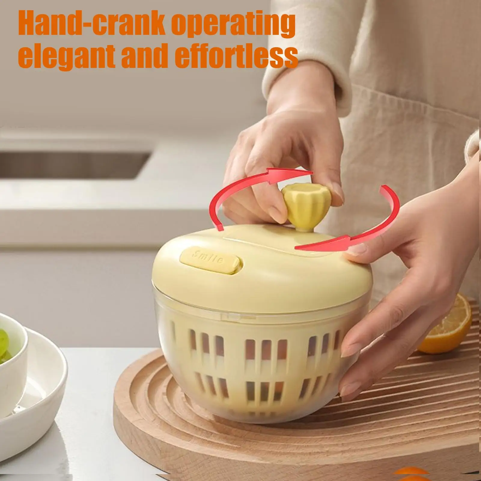 

800 мл мийка для фруктов и овощей, спиннер, нескользящая основа, миска с дуршланцем для эффективной подготовки, кухни, кемпинга