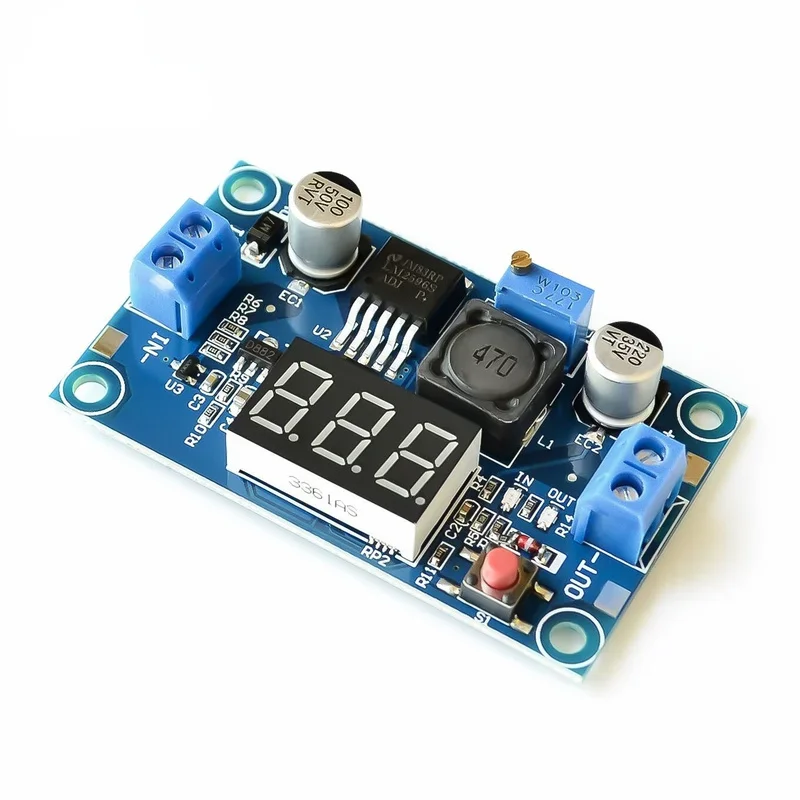 LM2596 DC DC Step Down Converter Voltage Regulator LED Display Voltmeter 4.0~40 To 1.3-37V Buck Adapter Adjustable Power Supply