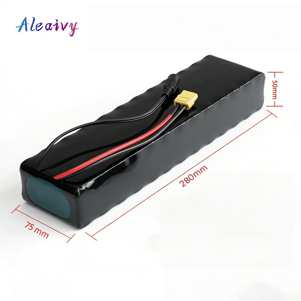 High-Capacity 13S2P 48V 10000mAh 21700 Li ion Battery Pack for Electric Vehicle Motorcycle DIY Kit with 20A BMS 54.6V 2A Charger