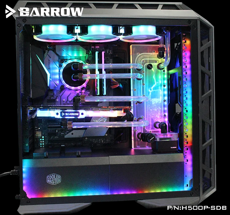 Barrow Acrylic Ban Kênh Nước Dung Dịch Bộ Sử Dụng Cho Cooler Master H500P/Bộ CPU Và GPU Khối/Thay Vì Hồ Chứa Nước