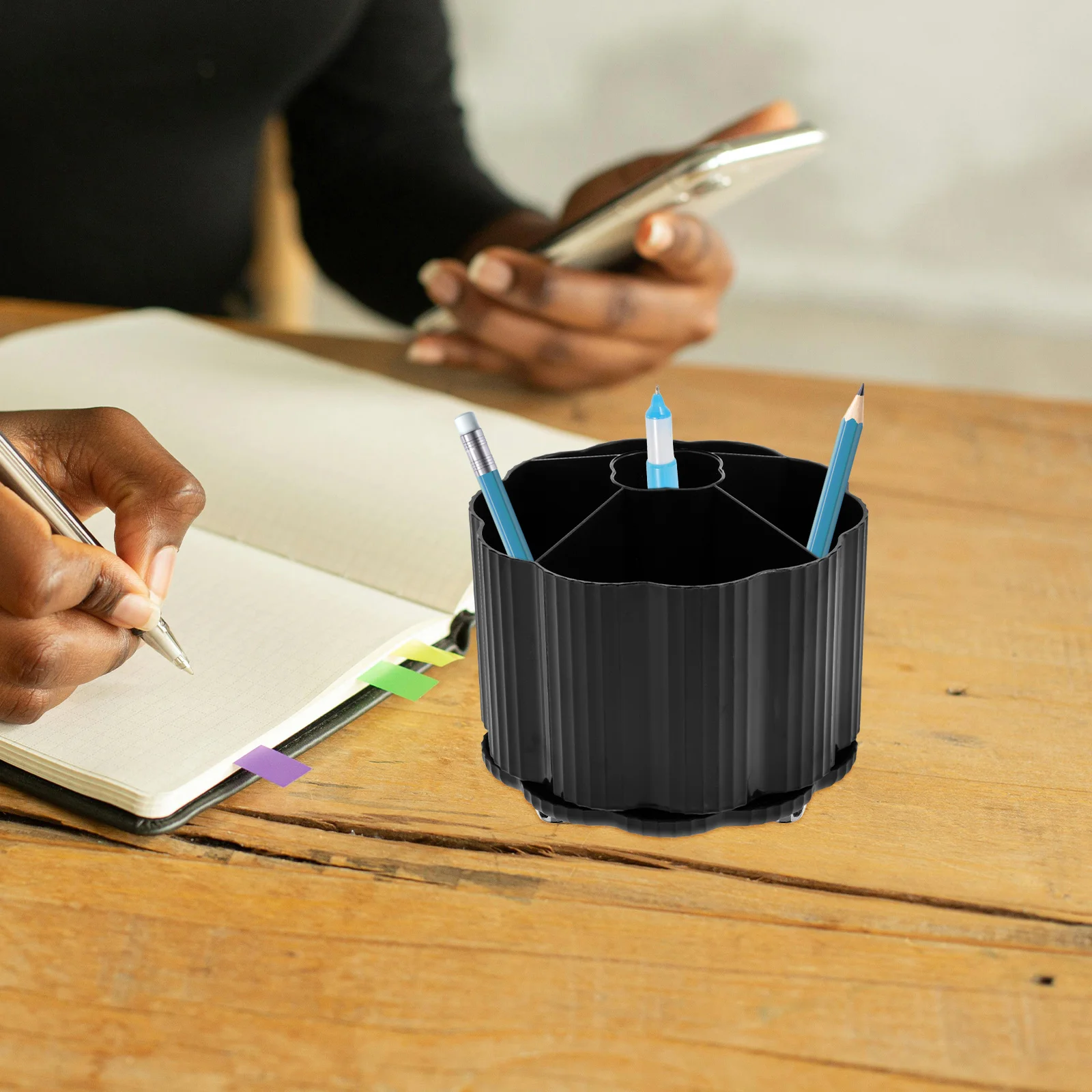 

Pen Storage Box Makeup Brush Tool Organizer Brushes Rotating Beauty Holders Cup Container Nail