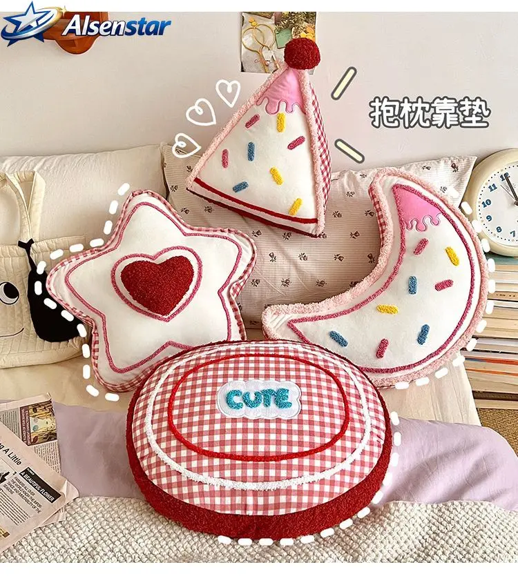 Cute Five-pointed Plush Pillow Bedroom Ornament Decoration Girl Birthday Doll Gift Living Room Bay Window Sofa Cushion
