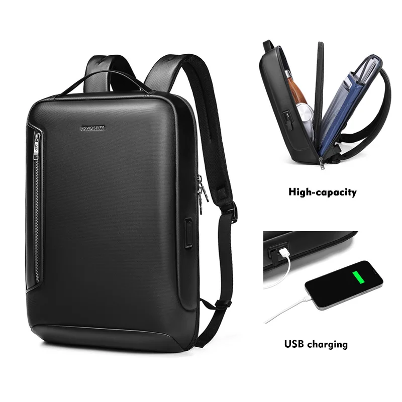 

New Bag Laptop Usb Charging Men College Business Waterproof Bagpack Backpack Bag Black Backpacks for Men