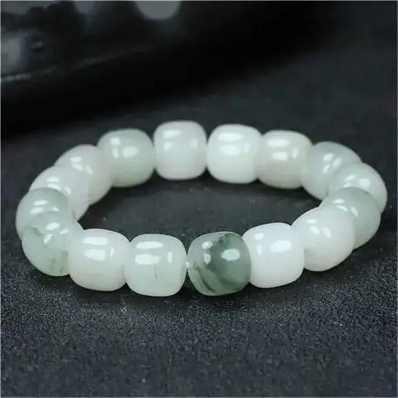 

Xinjiang gold silk jade Tianshan jade bracelet is fashionable and versatile for men and women