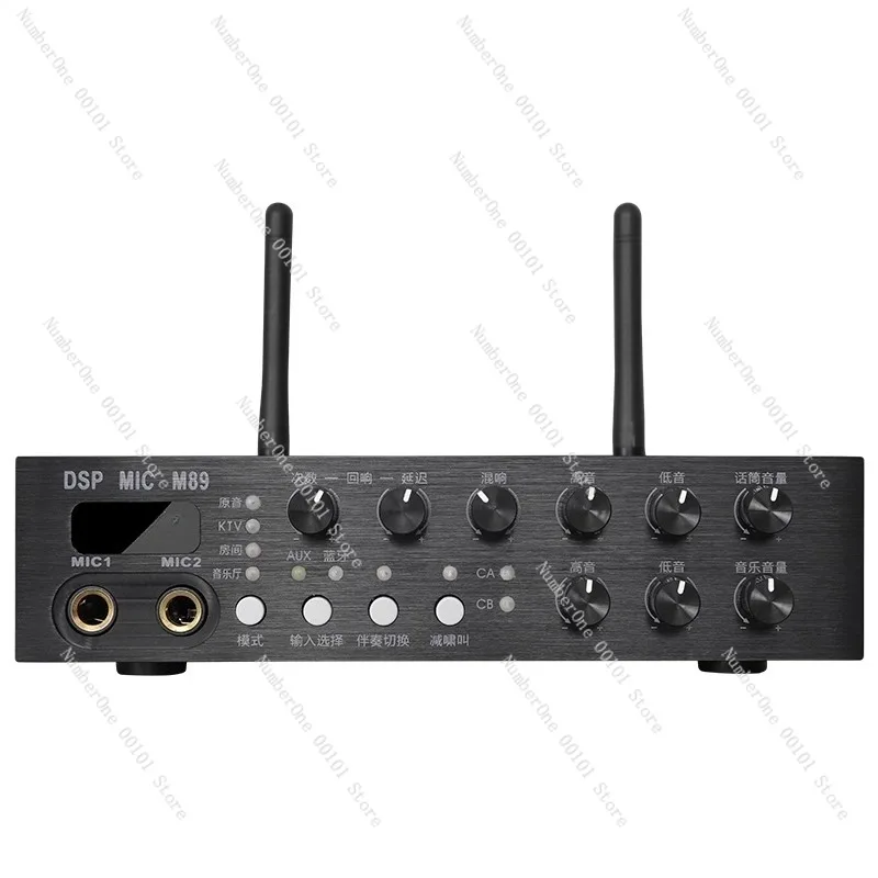 Wireless Karaoke Microphone with Preamplifier Effects,One-to-Two Home KTV Microphone Set,Anti-Howling Audio System Conferences