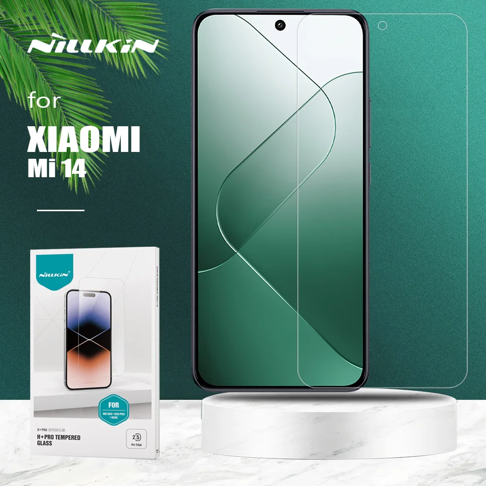 

Ультратонкое закаленное стекло 2.5D для Xiaomi Mi 14 5G Glass Nillkin H + Pro, Защита экрана для Xiaomi Mi14 Mi 14, стеклянная пленка