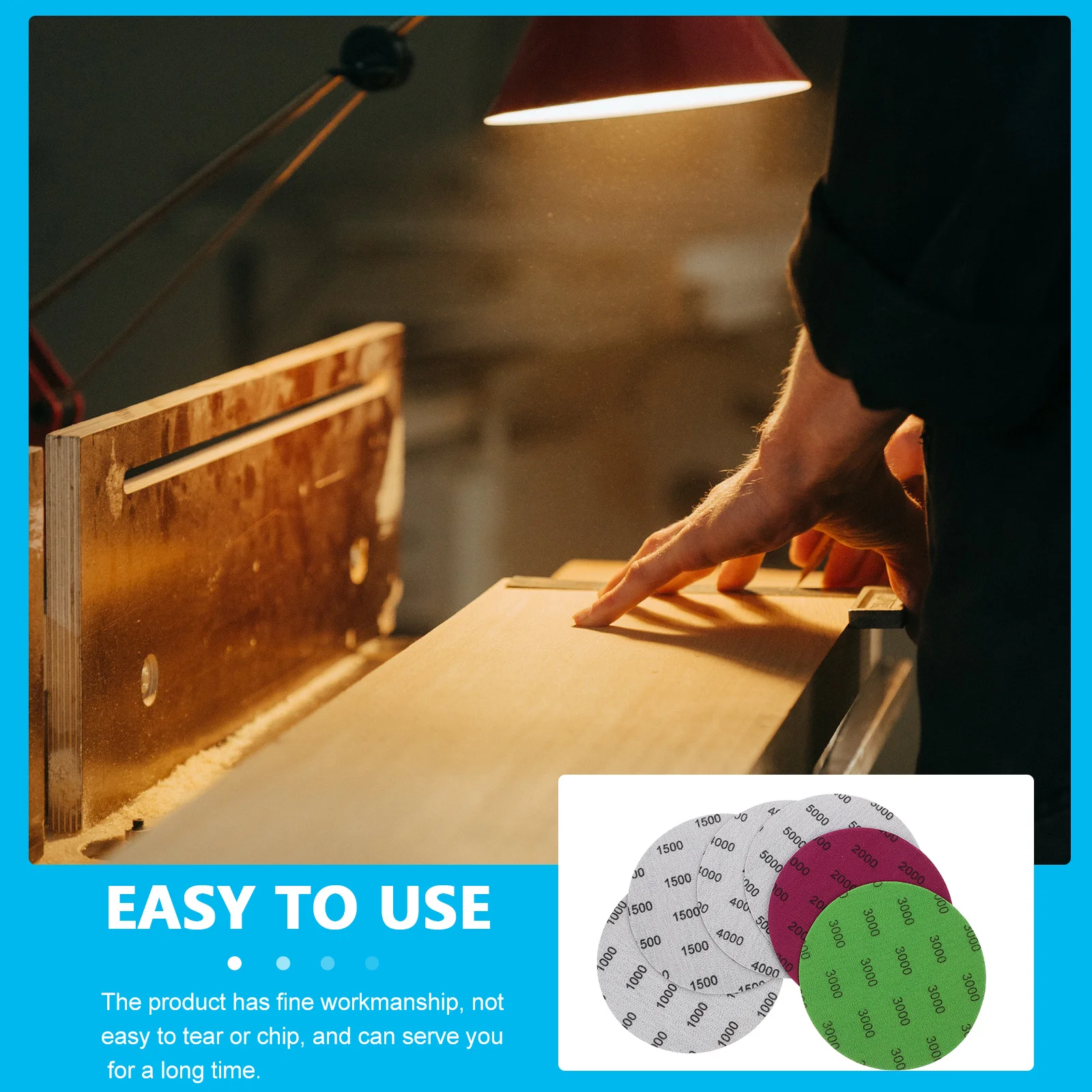 24 قطعة من ورق الصنفرة المقاوم للماء، حبيبات رقيقة، صنفرة كاشطة لتلميع الأسطح الرطبة أو الجافة، تستخدم ورق الرمل #3