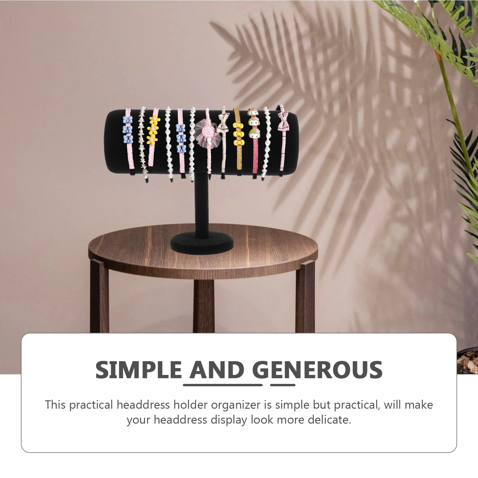 

Hairband Display Rack Headband Organizer Holder for Shop Home Hair Hoops Display Shelf Hairband Storage Rack Hair Hoops Frame