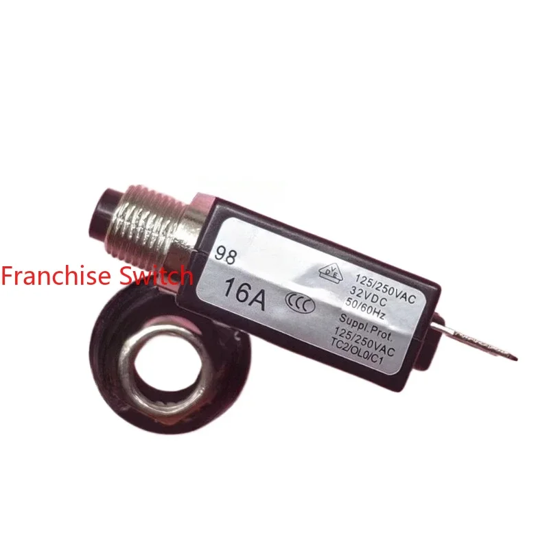 

10PCS Original 16A Overload and Overcurrent Protector, Equipment Circuit Breaker 98 Series UL