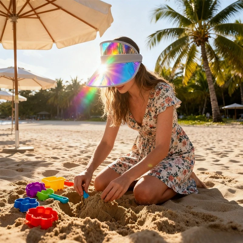 

Женская синяя шляпа от солнца — УФ-защита от солнца для гольфа и пляжа с козырьком для спорта на открытом воздухе и отдыха, дизайнерские пляжные шляпы унисекс для женщин