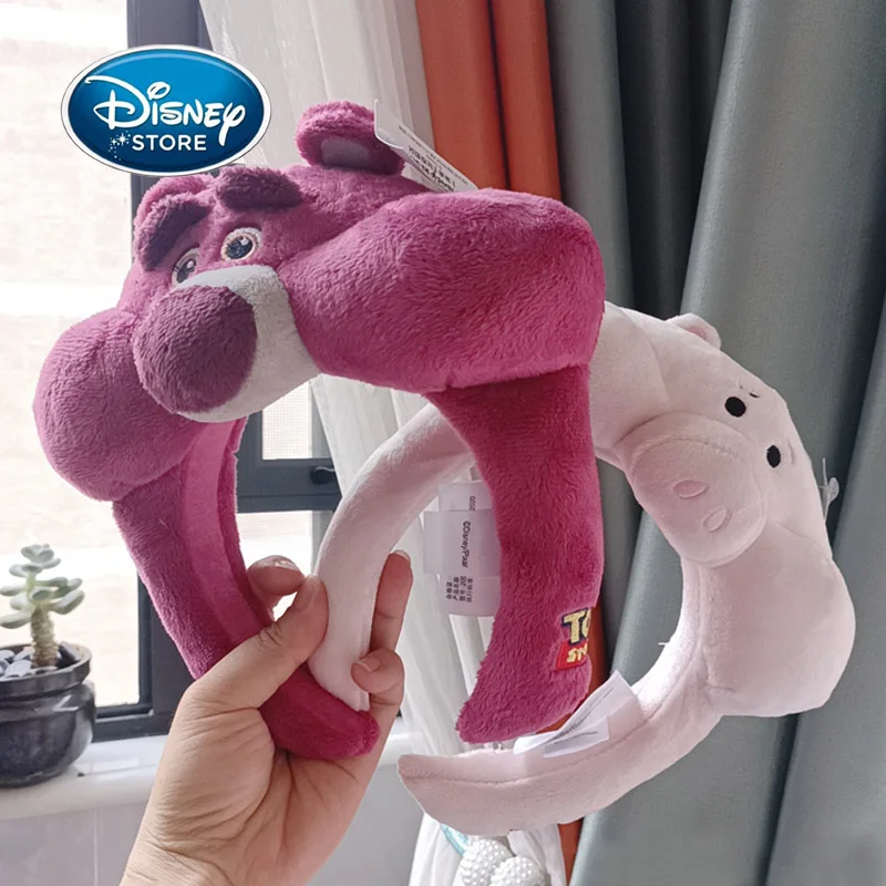 

Disney Toy Story 4 Japanese Cute 3D Hamm Lotso Headband Disneyland Plush Adult/Child Hairband Girl Headwear