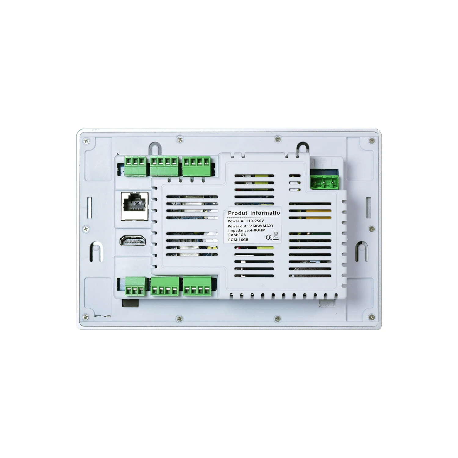 M Smart Home Touch Screen Control Panel Audio Android Wifi Alexa 7-inch Wall Amplifier with Bluetooth/Usb/Tf Card