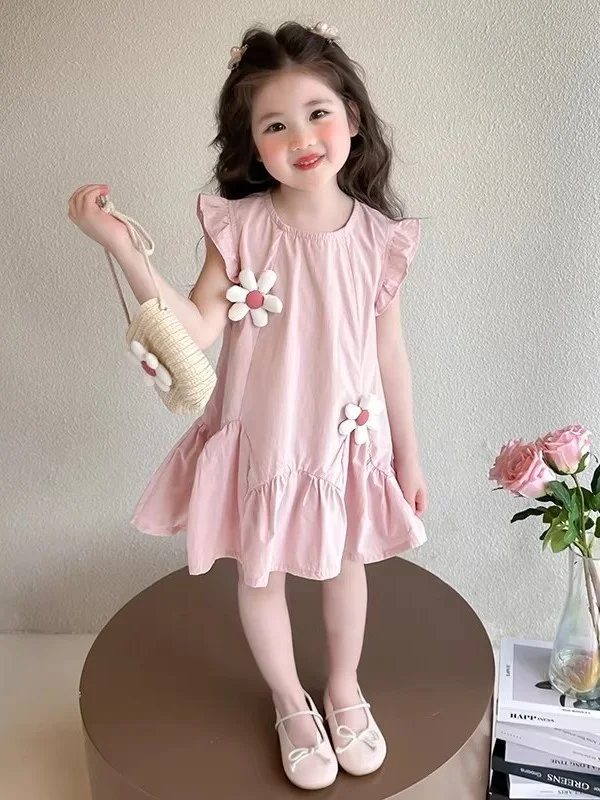 robe-d'ete-florale-pour-filles-jupe-de-princesse-en-coton-fin-vetements-pour-enfants-tenue-pour-bebe-robe-mi-longue-de-style-doux-pour-les-ages-de-3-a-18-ans