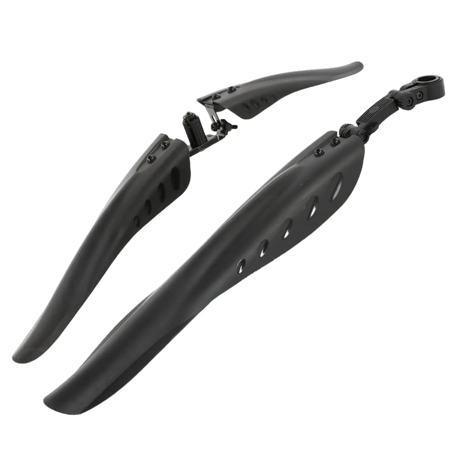 Wide Adjustable Bike Mudguard Set Front Rear Detachable Fenders for MTB Fat Bike and Road Bicycles - view 2
