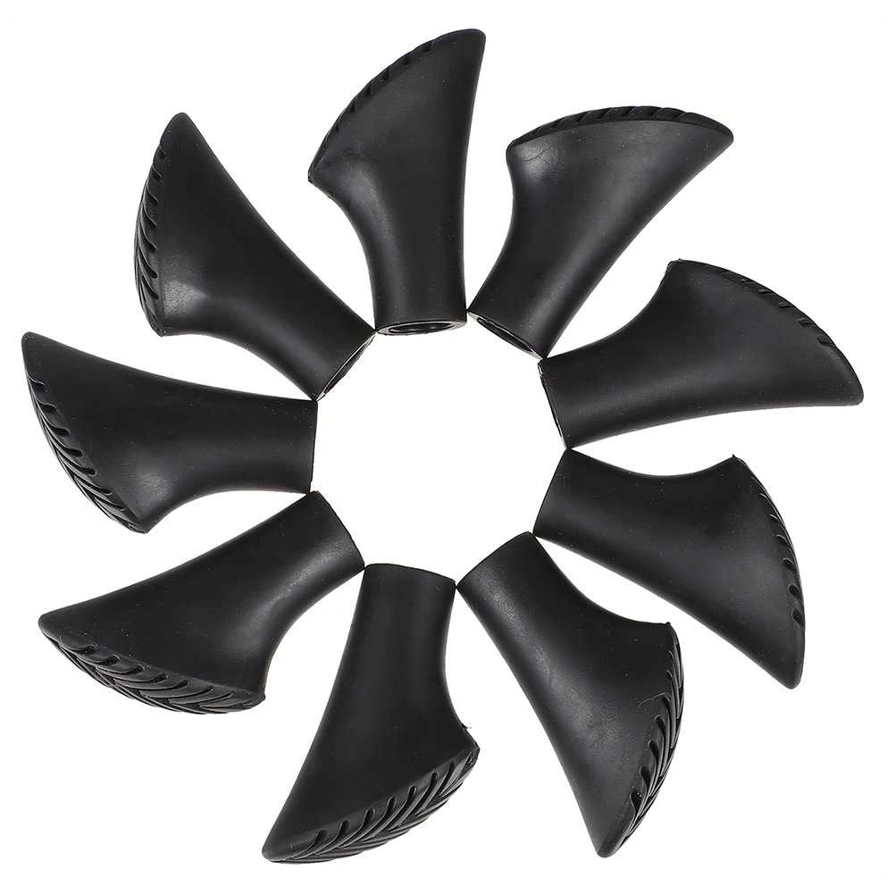 

30pcs Trekking Pole Cover Replacement Cane Tips Crutch Parts Walking Stick Feet Caps Non-Slip Anti-Skid Outdoor Hiking Climbing