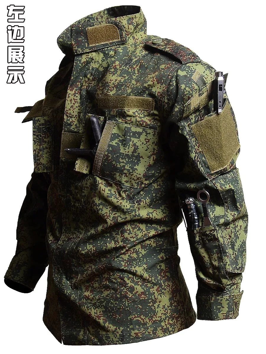 Russian Special Forces Camouflage Suit, Genuine Military Suit, Men's Labor Protection Work Suit, High-End Men's American Style A